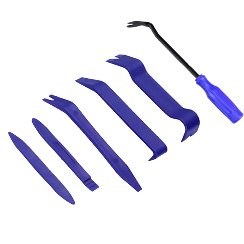 AT02-6 Pcs Auto Trim Removal Tool Kit, No-Scratch Plastic Pry Tool Kit - Interior Door Panel Clip Fastener Removal Set
AT02-6 Pcs Auto Trim Removal Tool Kit, No-Scratch Plastic Pry Tool Kit - Interior Door Panel Clip Fastener Removal Set