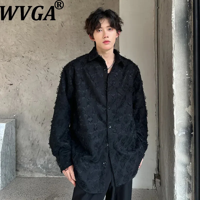 WVGA весна осень новые мужские рубашки Tide High Street модные рубашки с длинными рукавами с потертыми краями нишевые шикарные повседневные топы с отложным воротником W16843
WVGA весна осень новые мужские рубашки Tide High Street модные рубашки с длинными рукавами с потертыми краями нишевые шикарные повседневные топы с отложным воротником W16843