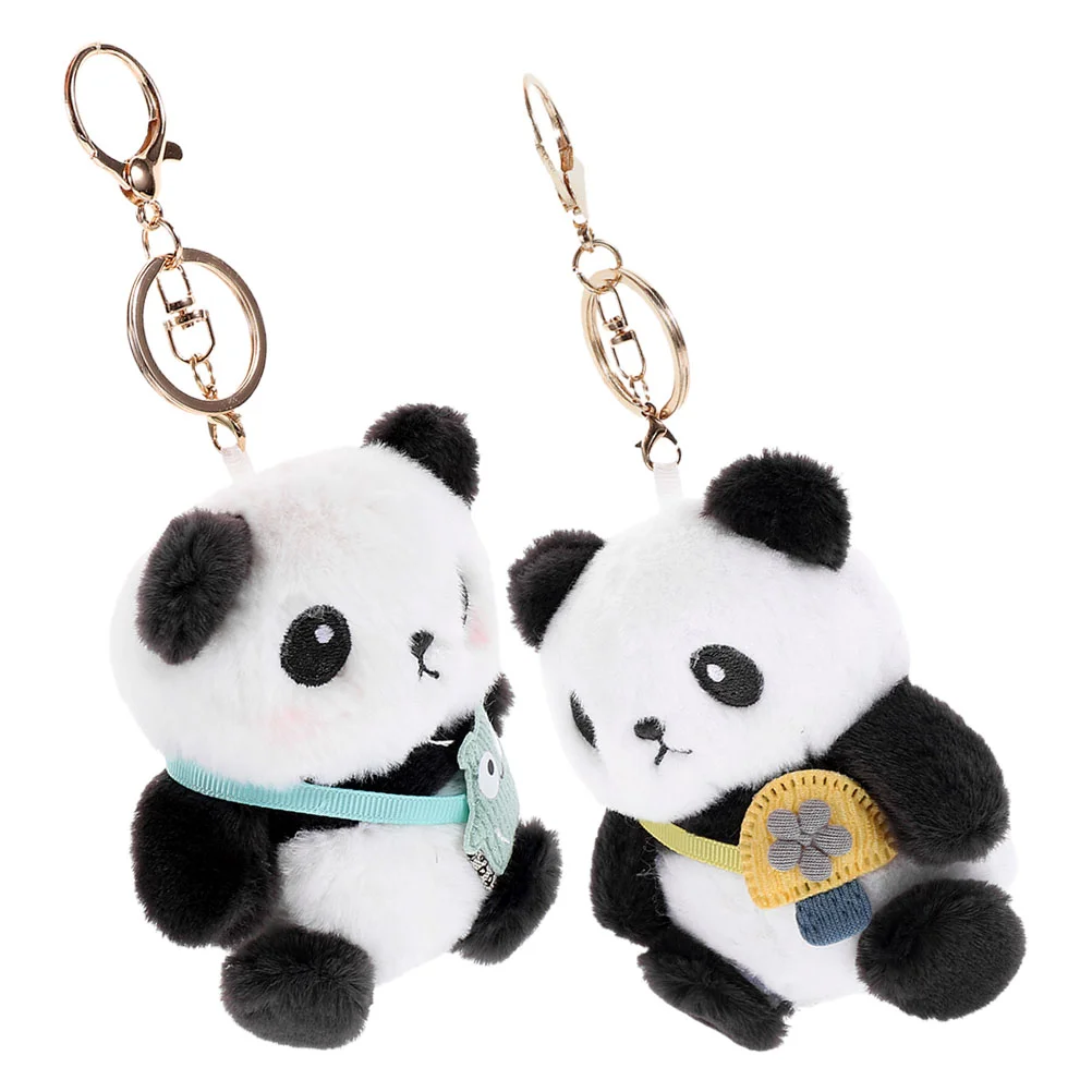 2 Pcs Panda Keychain Pendant Aniaml Ring Hanging Ornament Plush Animal Keyring Adorable
2 Pcs Panda Keychain Pendant Aniaml Ring Hanging Ornament Plush Animal Keyring Adorable
