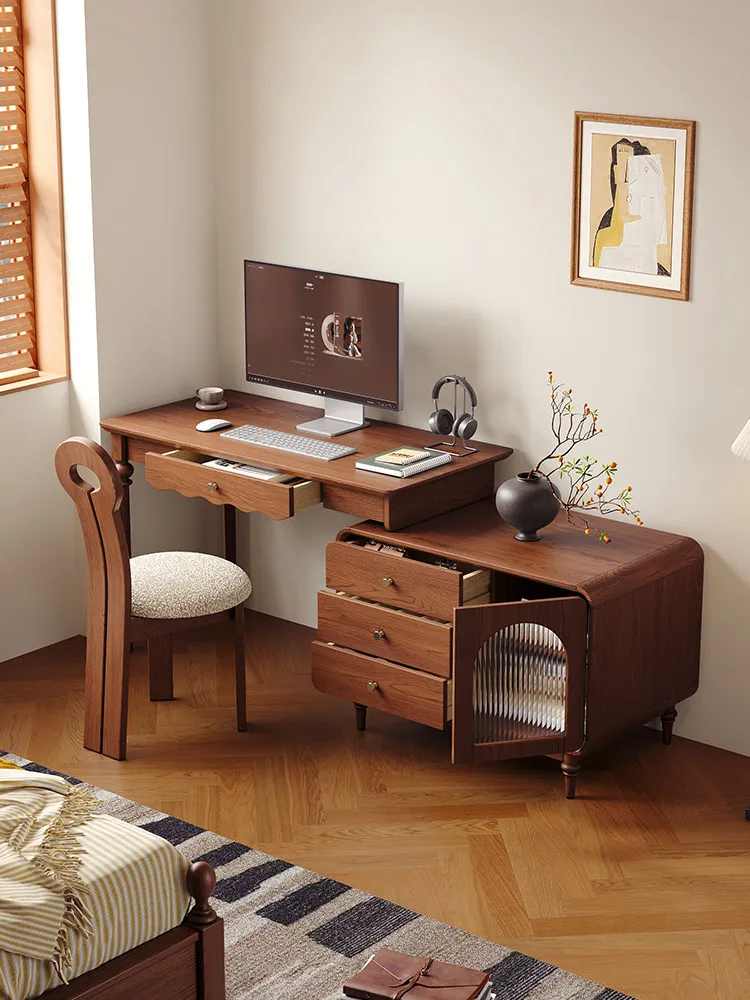 ZML solid wood corner desk and chair combination with drawers household small retractable computer desk desk
ZML solid wood corner desk and chair combination with drawers household small retractable computer desk desk