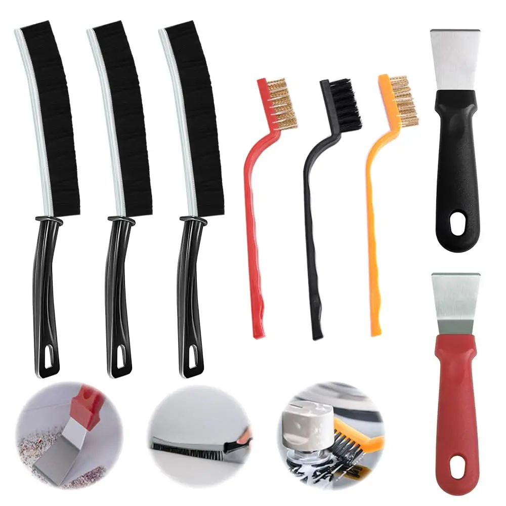 5/6/7pcs Cleaning Tool Set Multi-Surface Durable Brush Scraper for Gas Stove Range Hood Grime Removal Tools Home Outdoor Cleaner
5/6/7pcs Cleaning Tool Set Multi-Surface Durable Brush Scraper for Gas Stove Range Hood Grime Removal Tools Home Outdoor Cleaner