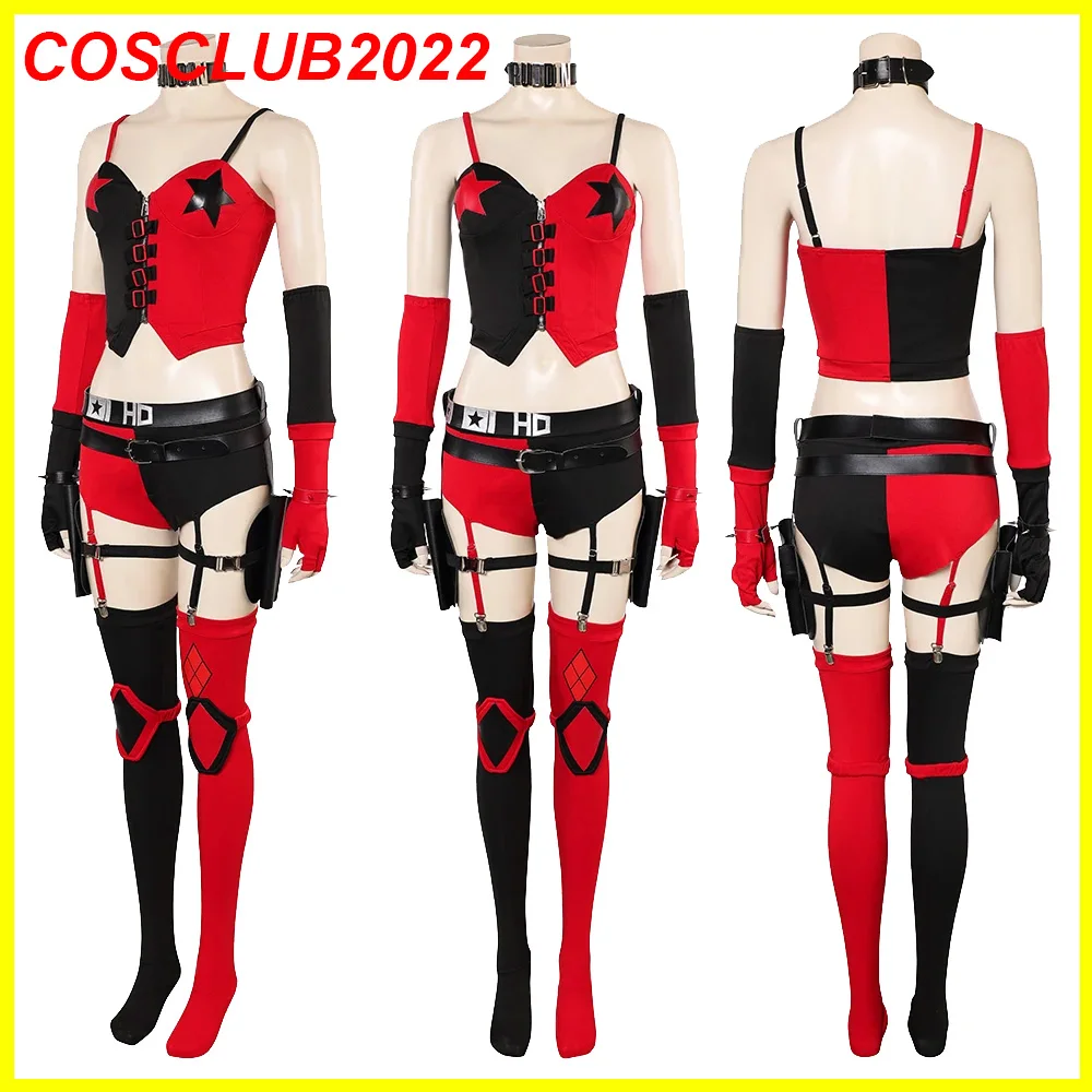 Quinzel Cosplay Costume Anime Dark Roleplay Legion Clothing Top Shorts Stockings Outfits Halloween Carnival Party Fantasia Suit
Quinzel Cosplay Costume Anime Dark Roleplay Legion Clothing Top Shorts Stockings Outfits Halloween Carnival Party Fantasia Suit