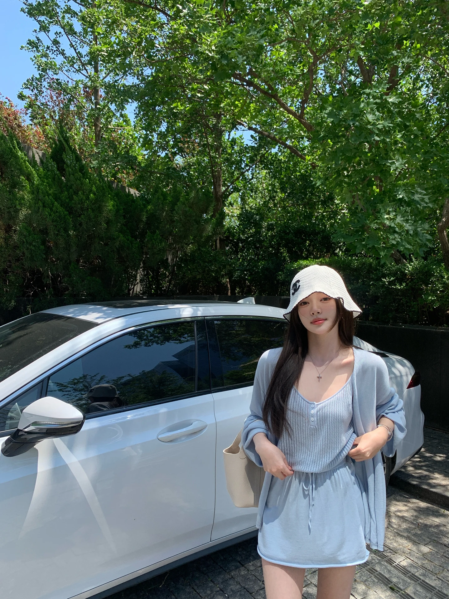 Женский вязаный комплект из двух предметов Chen Jin Sea Salt Soft Ice: дышащая прохладная футболка и повседневные брюки с длинными рукавами для лета
Женский вязаный комплект из двух предметов Chen Jin Sea Salt Soft Ice: дышащая прохладная футболка и повседневные брюки с длинными рукавами для лета