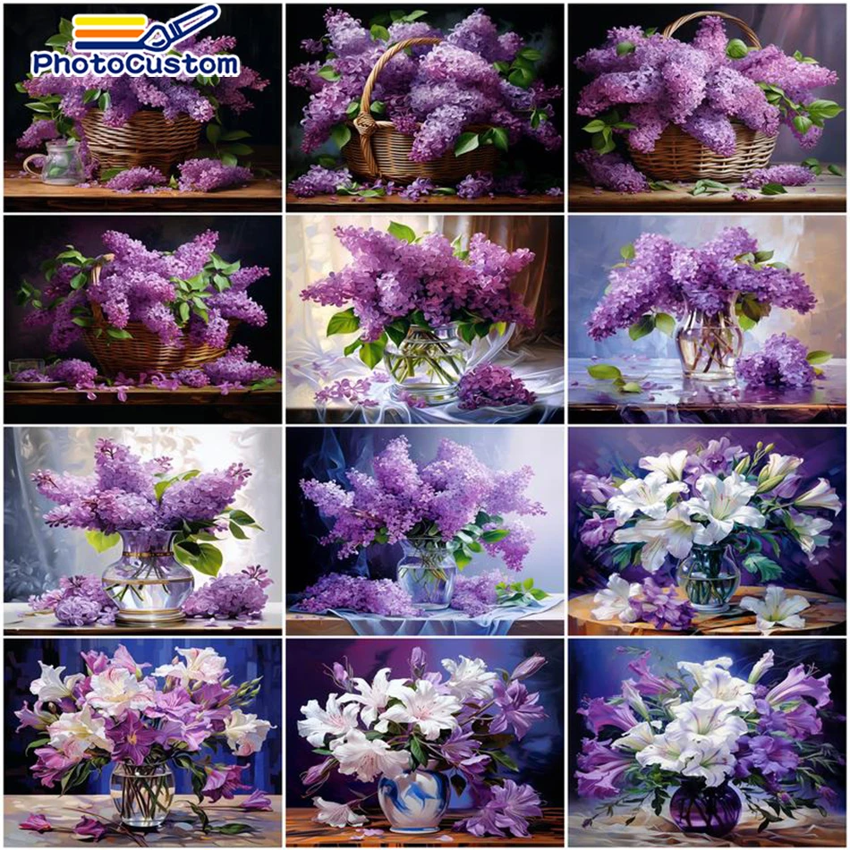 PhotoCustom 40x50cm DIY Painting By Number Purple Abstract Flowers Picture By Numbers For Adult Acrylic Wall Art Decor Handpaint
PhotoCustom 40x50cm DIY Painting By Number Purple Abstract Flowers Picture By Numbers For Adult Acrylic Wall Art Decor Handpaint