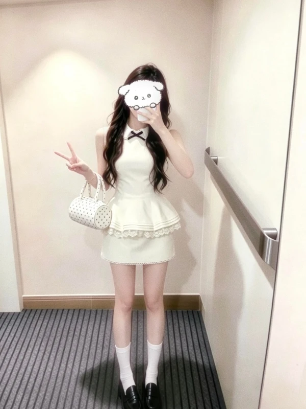 Miu Series Heavy Industry Knot Sleeveless Waist Cinching Slimming Top Short Skirt Two Piece Set Women's Fashion
Miu Series Heavy Industry Knot Sleeveless Waist Cinching Slimming Top Short Skirt Two Piece Set Women's Fashion