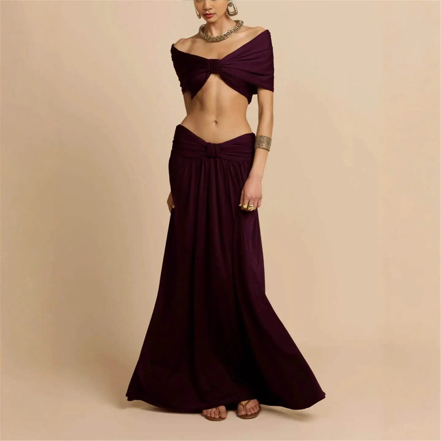 Cross-Border Style Summer New One-Shoulder Bridesmaid Dresses Sexy Color Long Skirts Fashionable Waist-Baring Outfits
Cross-Border Style Summer New One-Shoulder Bridesmaid Dresses Sexy Color Long Skirts Fashionable Waist-Baring Outfits