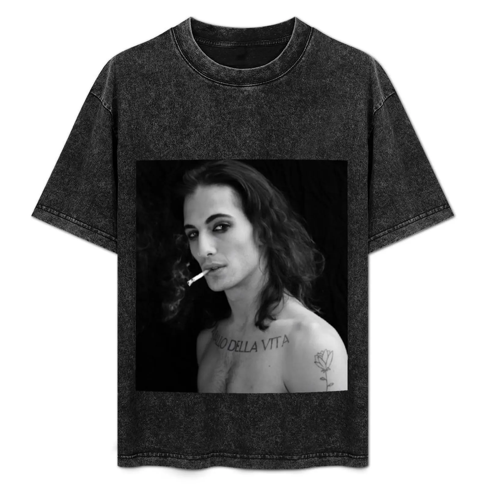 Damiano David Maneskin T-Shirt Work Daily Short Sleeve Top
Damiano David Maneskin T-Shirt Work Daily Short Sleeve Top