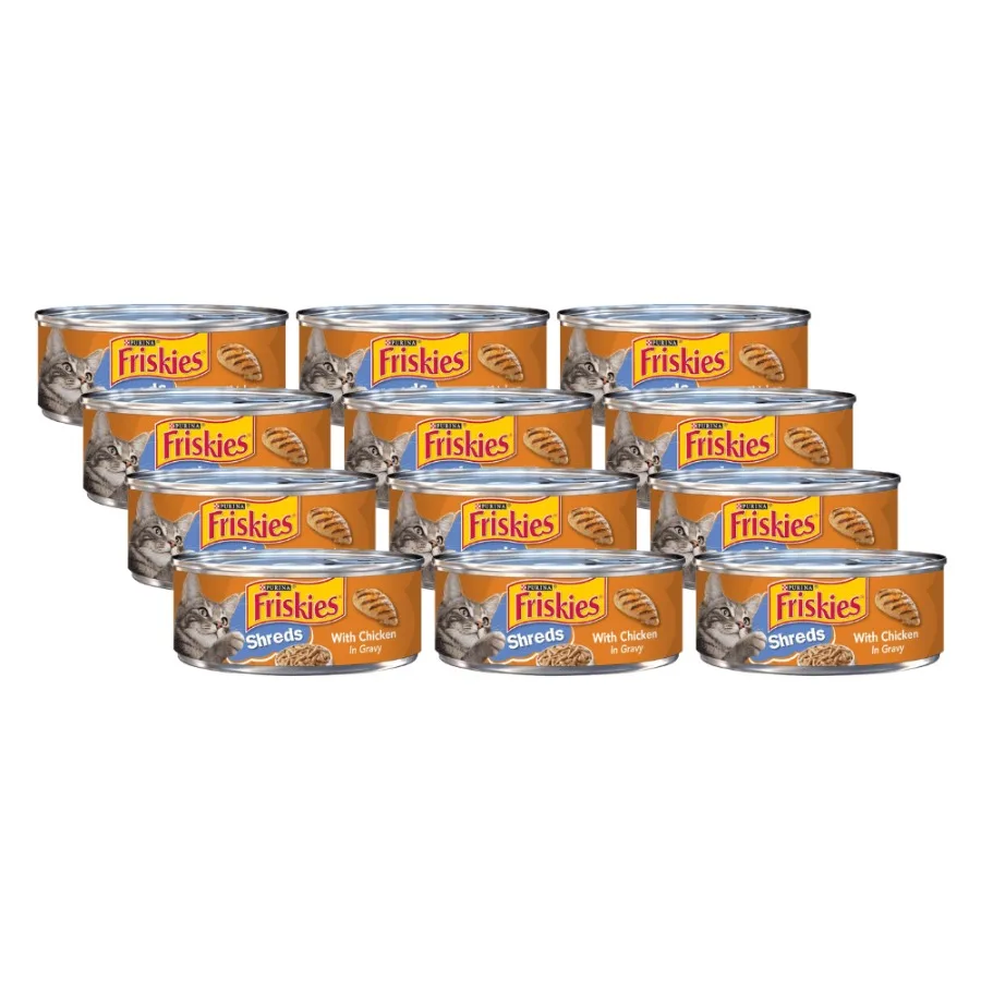 Purina Friskies Shreds Wet Cat Food, With Chicken and Gravy, Made with Real Chicken, Complete and Balanced Nutrition for Adult
Purina Friskies Shreds Wet Cat Food, With Chicken and Gravy, Made with Real Chicken, Complete and Balanced Nutrition for Adult