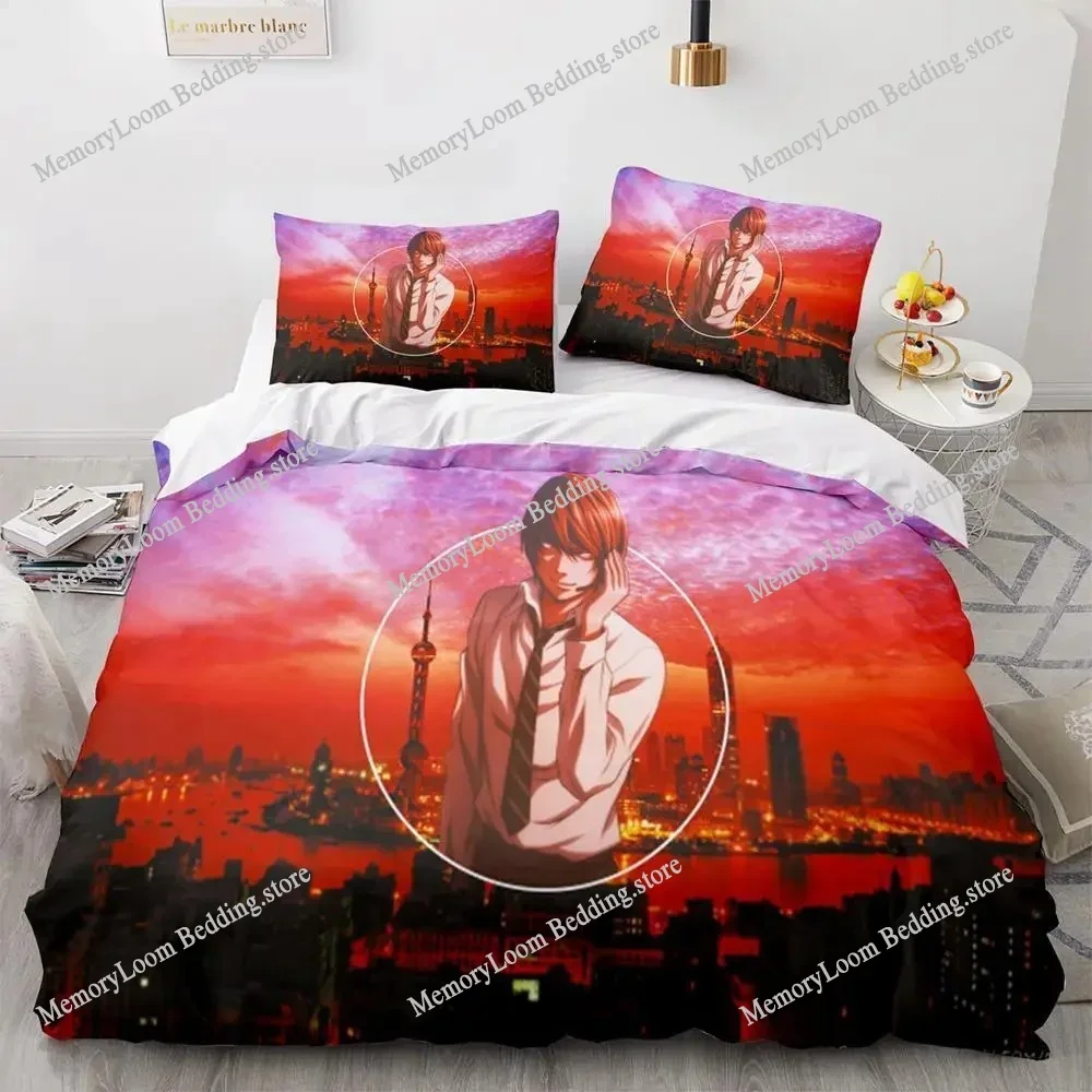 Death Note Modern Bedding Set Single-Twin-Full-Queen-King Size Adult Kid Bedroom Breathable Duvet Cover 3D Print Vibrant Anime
Death Note Modern Bedding Set Single-Twin-Full-Queen-King Size Adult Kid Bedroom Breathable Duvet Cover 3D Print Vibrant Anime