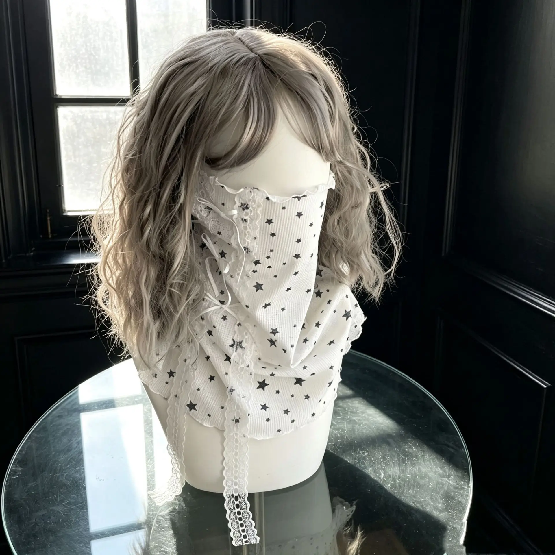 American Hot Girl Star Print Sunscreen Mask Bow Lace Sweet Ear-hung Korean Style Neck Cover Outdoor Driving Daily Mask
American Hot Girl Star Print Sunscreen Mask Bow Lace Sweet Ear-hung Korean Style Neck Cover Outdoor Driving Daily Mask