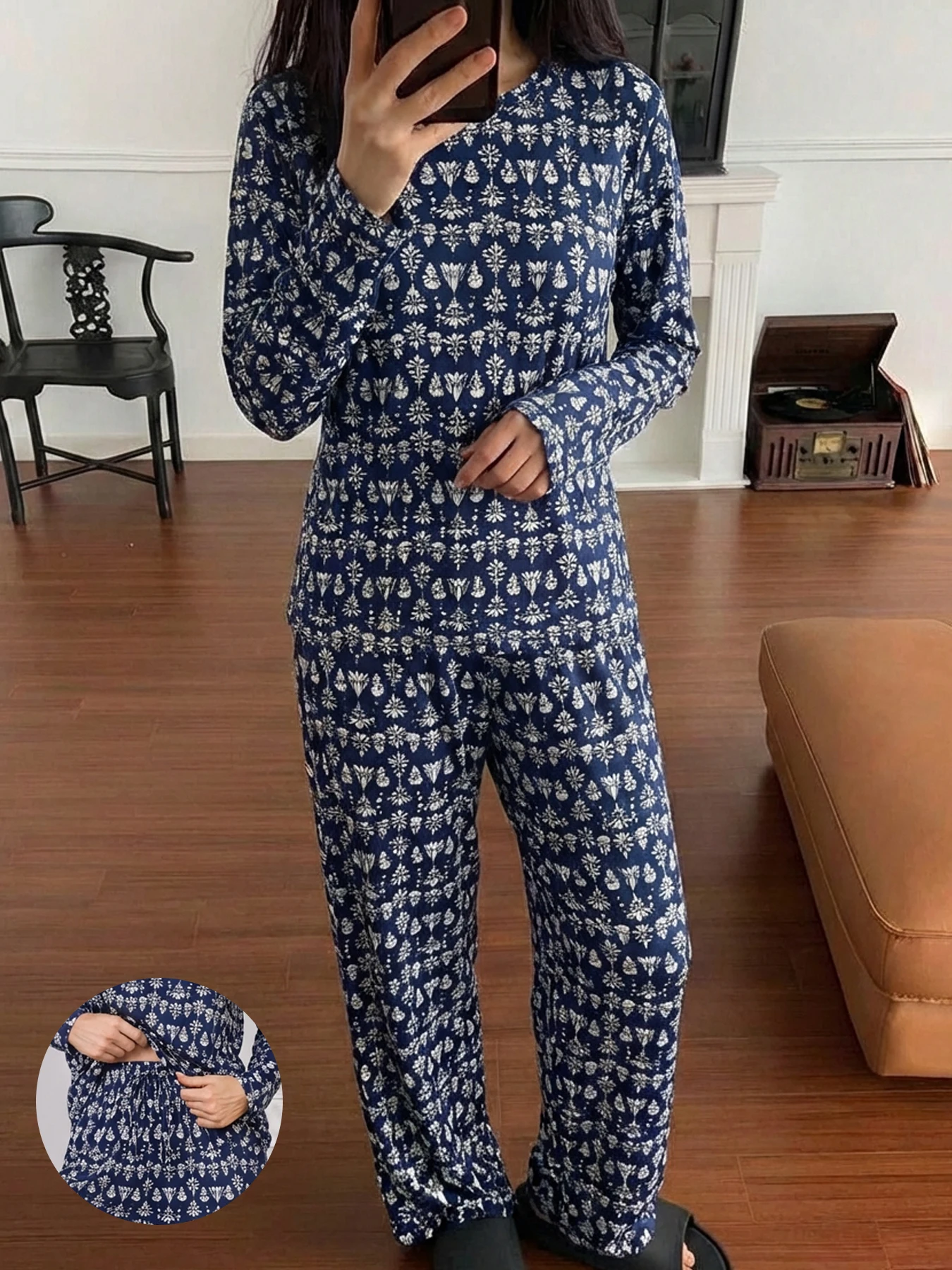 Women's Pajama Set Soft Long Sleeve Sleepwear Loungewear
Women's Pajama Set Soft Long Sleeve Sleepwear Loungewear