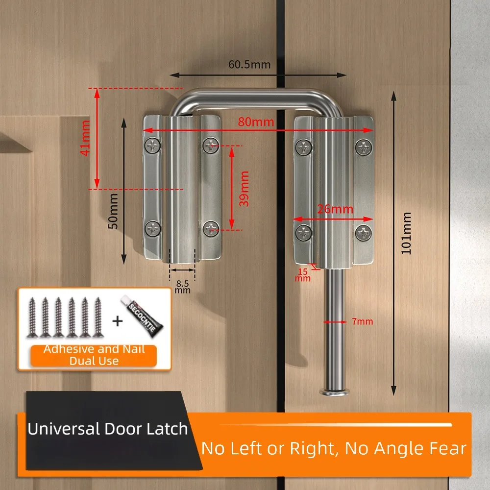 Безопасная дверная защелка из алюминиевого сплава, замок 90/180 градусов, неперфорированная защелка для ворот, универсальная противоугонная дверная пряжка, домашнее оборудование
Безопасная дверная защелка из алюминиевого сплава, замок 90/180 градусов, неперфорированная защелка для ворот, универсальная противоугонная дверная пряжка, домашнее оборудование