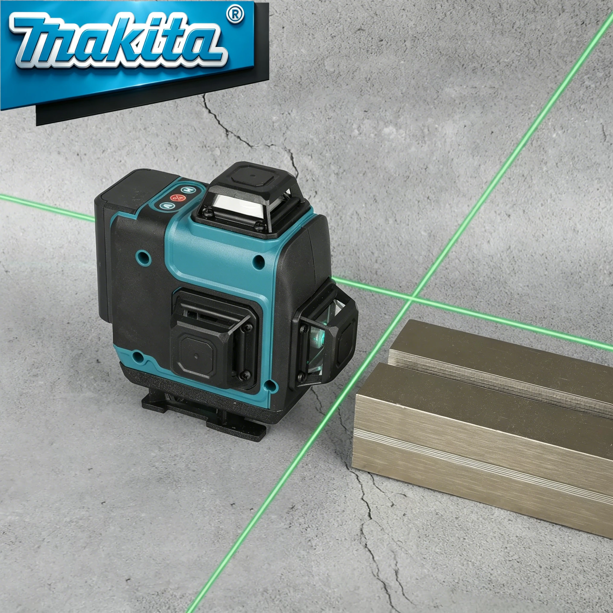 6.0Ah Makita18V Battery Makita Green Laser Level 4D 16 Lines Auto Self Leveling High Precision 360° Construction Laser Tool
6.0Ah Makita18V Battery Makita Green Laser Level 4D 16 Lines Auto Self Leveling High Precision 360° Construction Laser Tool