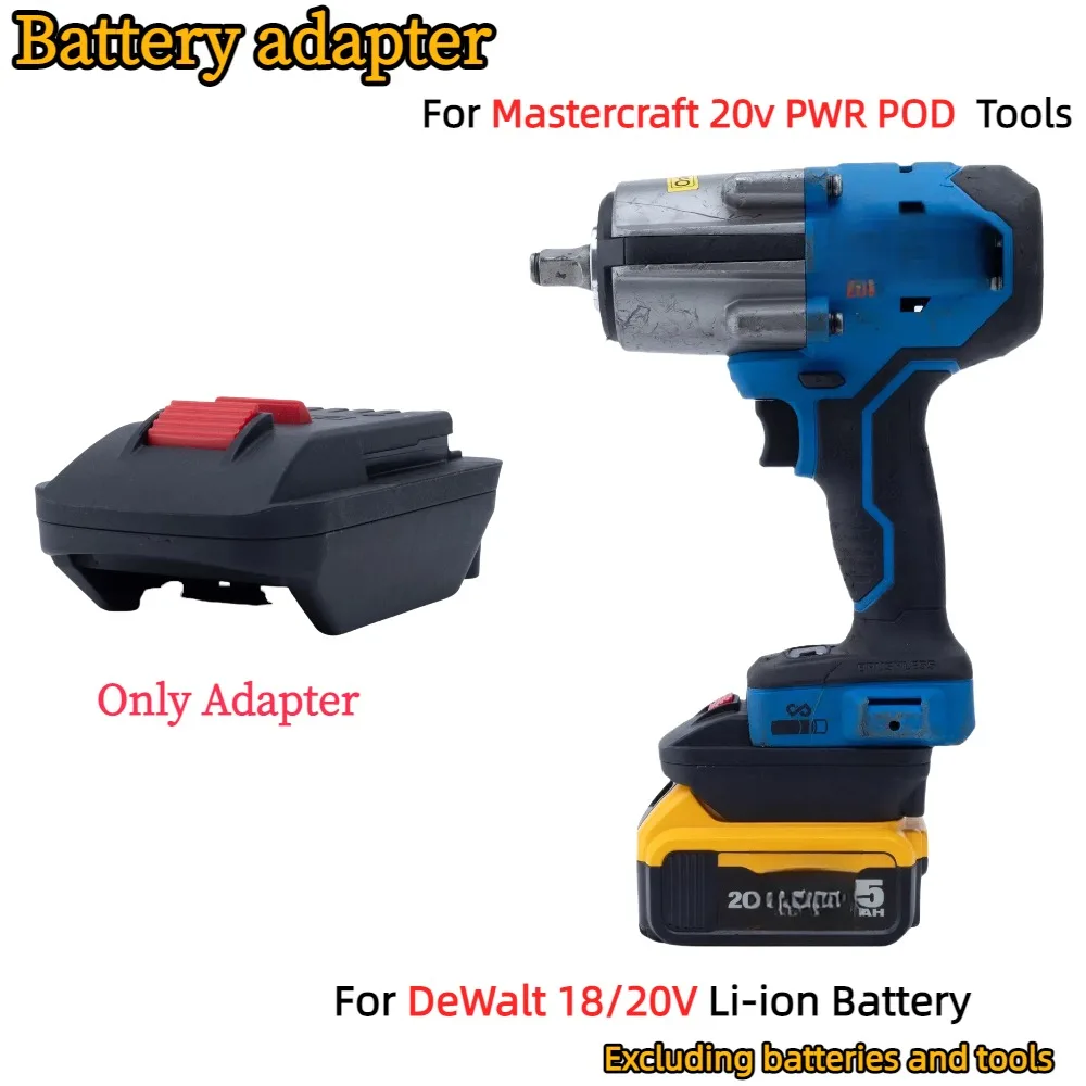 Battery Adapter for DeWalt 18/20V XR Li-ion Battery TO Mastercraft 20v PWR POD Power Tools Accessory (Only Adapter)
Battery Adapter for DeWalt 18/20V XR Li-ion Battery TO Mastercraft 20v PWR POD Power Tools Accessory (Only Adapter)