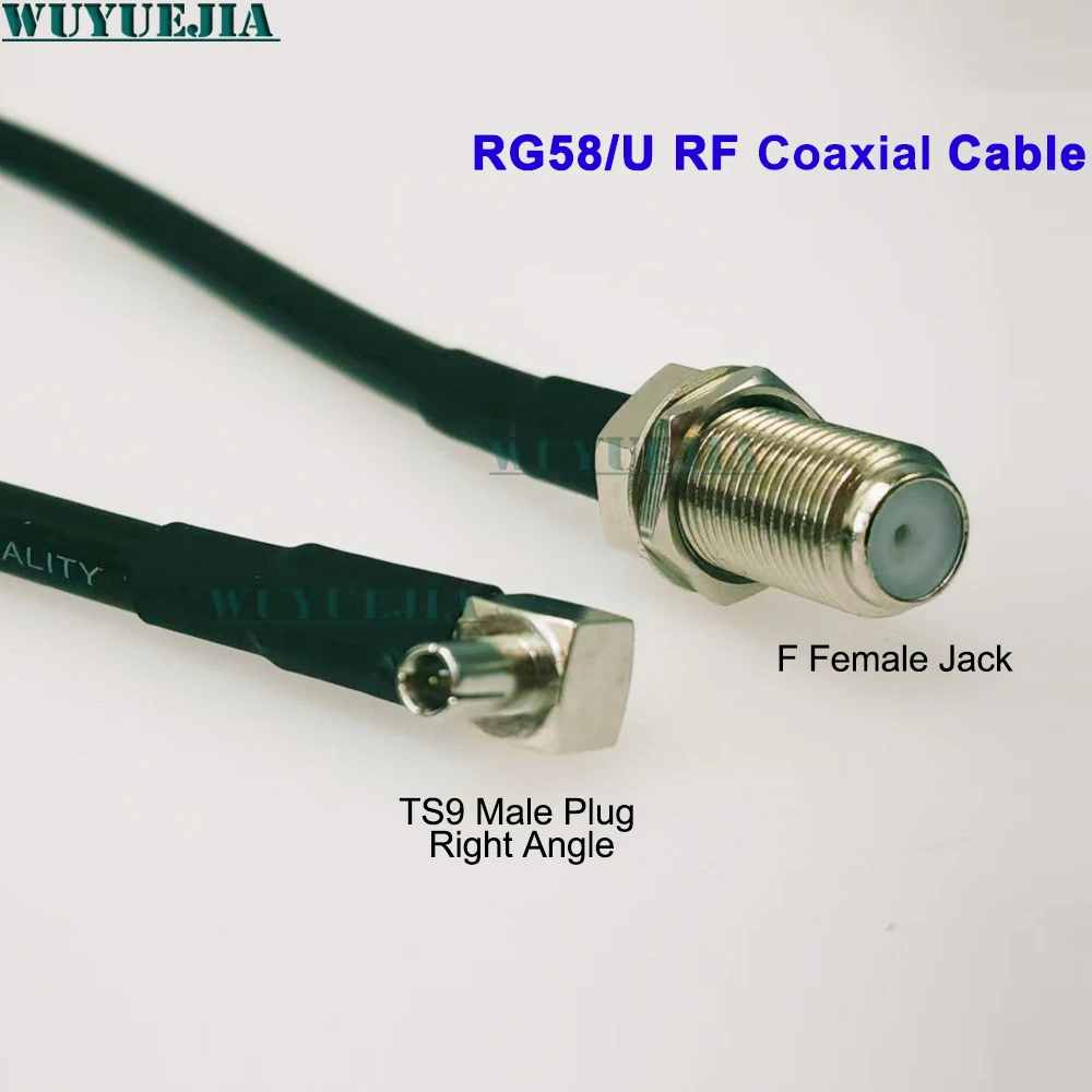 F Female Jack to TS9 Male Right Angle RG58/ U Shielded Low Loss RF Coax Cable For 4G Modem Router Connection Assembly Cord Line
F Female Jack to TS9 Male Right Angle RG58/ U Shielded Low Loss RF Coax Cable For 4G Modem Router Connection Assembly Cord Line