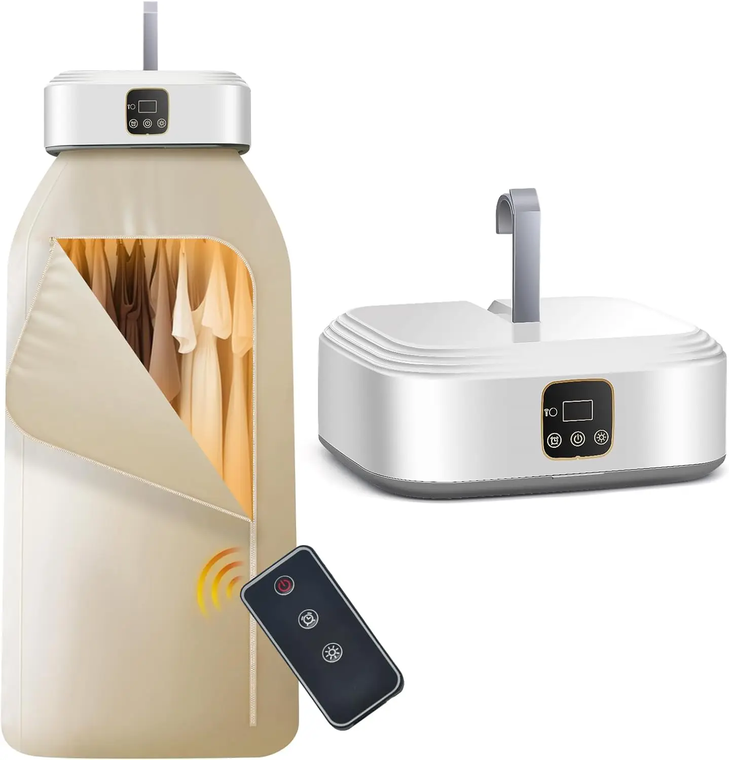 Portable Mini Electric Clothes Dryer, Foldable Dryer for Travel, RV, Home & Apartment with Remote Control & Dry Bag
Portable Mini Electric Clothes Dryer, Foldable Dryer for Travel, RV, Home & Apartment with Remote Control & Dry Bag
