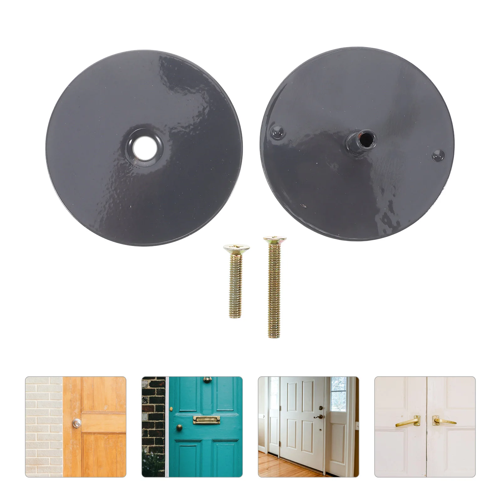 1 Set Metal Door Lock Hole Cover Plate 2-5/8'' Diameter For Interior Exterior Doors Screw-Fixed Doorknob Covers Deadbolt Cover
1 Set Metal Door Lock Hole Cover Plate 2-5/8'' Diameter For Interior Exterior Doors Screw-Fixed Doorknob Covers Deadbolt Cover