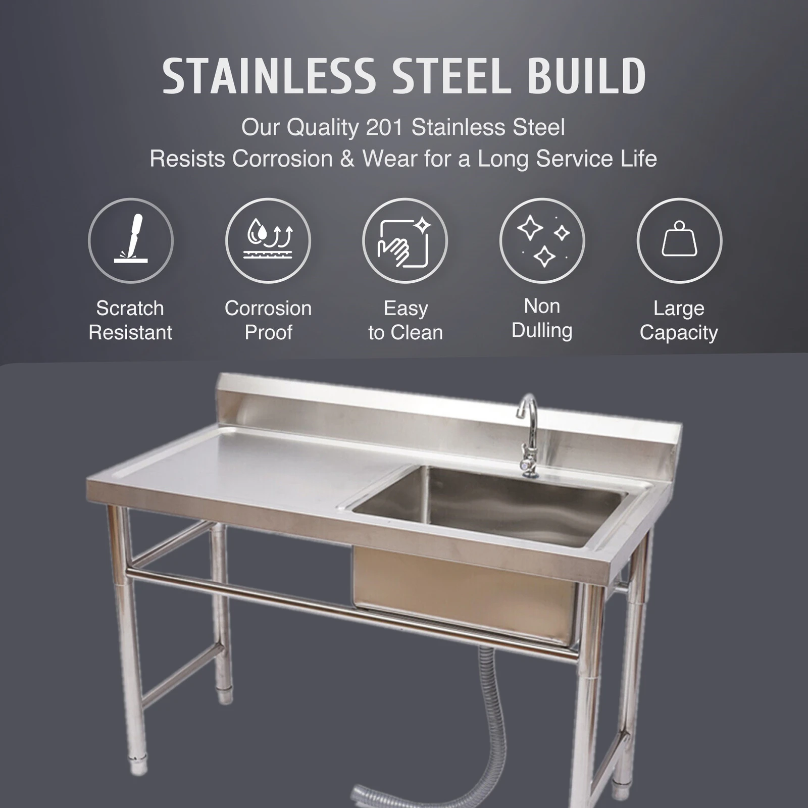 Commercial Kitchen New Compartment Stainless Steel Cabinets Prep Sink Wash Table
Commercial Kitchen New Compartment Stainless Steel Cabinets Prep Sink Wash Table
