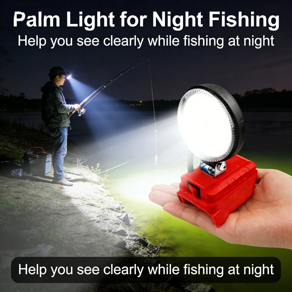 For Makita/Dewalt/Milwaukee 18V Li-ion Battery LED Work Light 4 inch Flashlight Portable Emergency Flood Lamp Camping lamp
For Makita/Dewalt/Milwaukee 18V Li-ion Battery LED Work Light 4 inch Flashlight Portable Emergency Flood Lamp Camping lamp