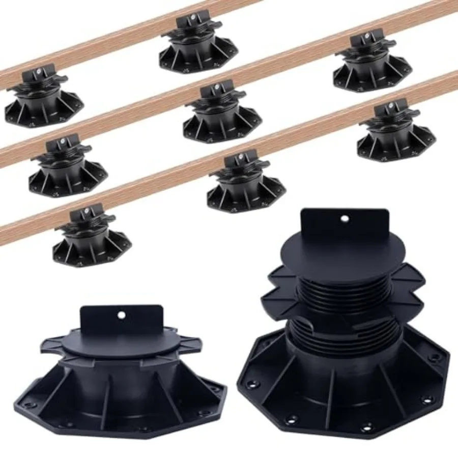 10 Pack Adjustable Plastic Pedestal Paver, Floor Slate Support Floor Lift, Deck Support Floor Raising, Deck Foundation Base Sup
10 Pack Adjustable Plastic Pedestal Paver, Floor Slate Support Floor Lift, Deck Support Floor Raising, Deck Foundation Base Sup
