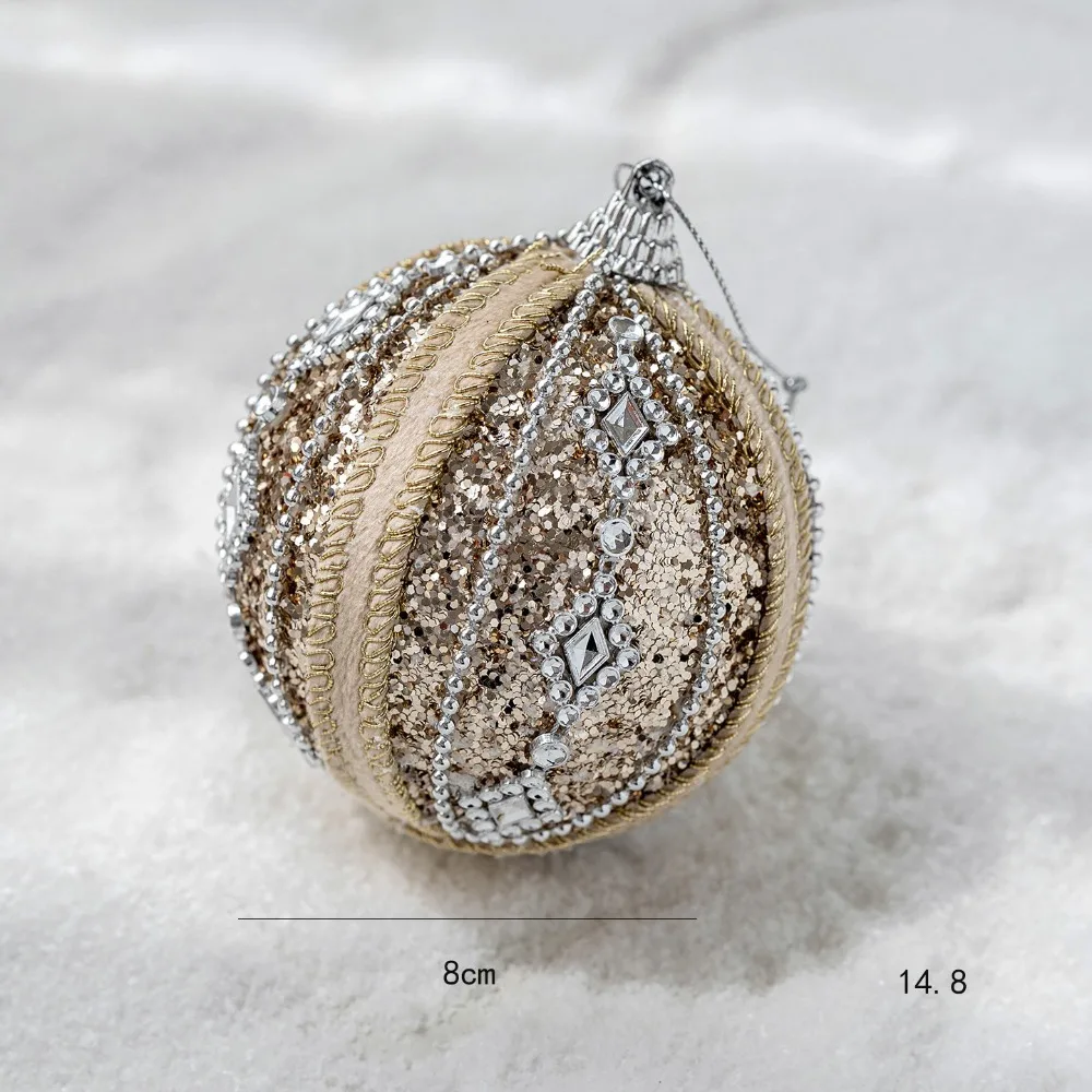 High-quality Foams Christmas Tree Balls Shiny Sequin Christmas Tree Pendant hanging 8cm Xmas Baubles Christmas Party Supplies
High-quality Foams Christmas Tree Balls Shiny Sequin Christmas Tree Pendant hanging 8cm Xmas Baubles Christmas Party Supplies