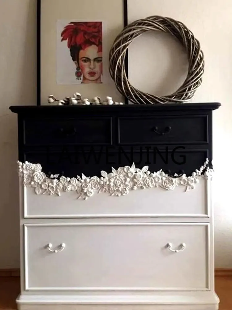 Solid Wood Storage Vintage Sideboard Personalized Art Dining Side Rose Carved Cabinet
Solid Wood Storage Vintage Sideboard Personalized Art Dining Side Rose Carved Cabinet