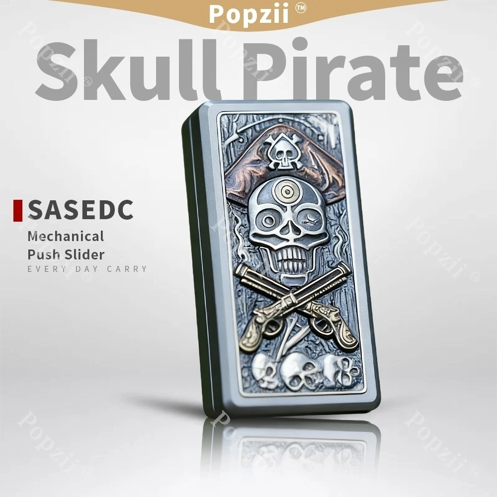 SAS EDC Skull Pirate Mechanical Push Slider Stainless Steel Adults Stress Relief Toy Office Stress Relief Gadgets Anxiety Toys
SAS EDC Skull Pirate Mechanical Push Slider Stainless Steel Adults Stress Relief Toy Office Stress Relief Gadgets Anxiety Toys