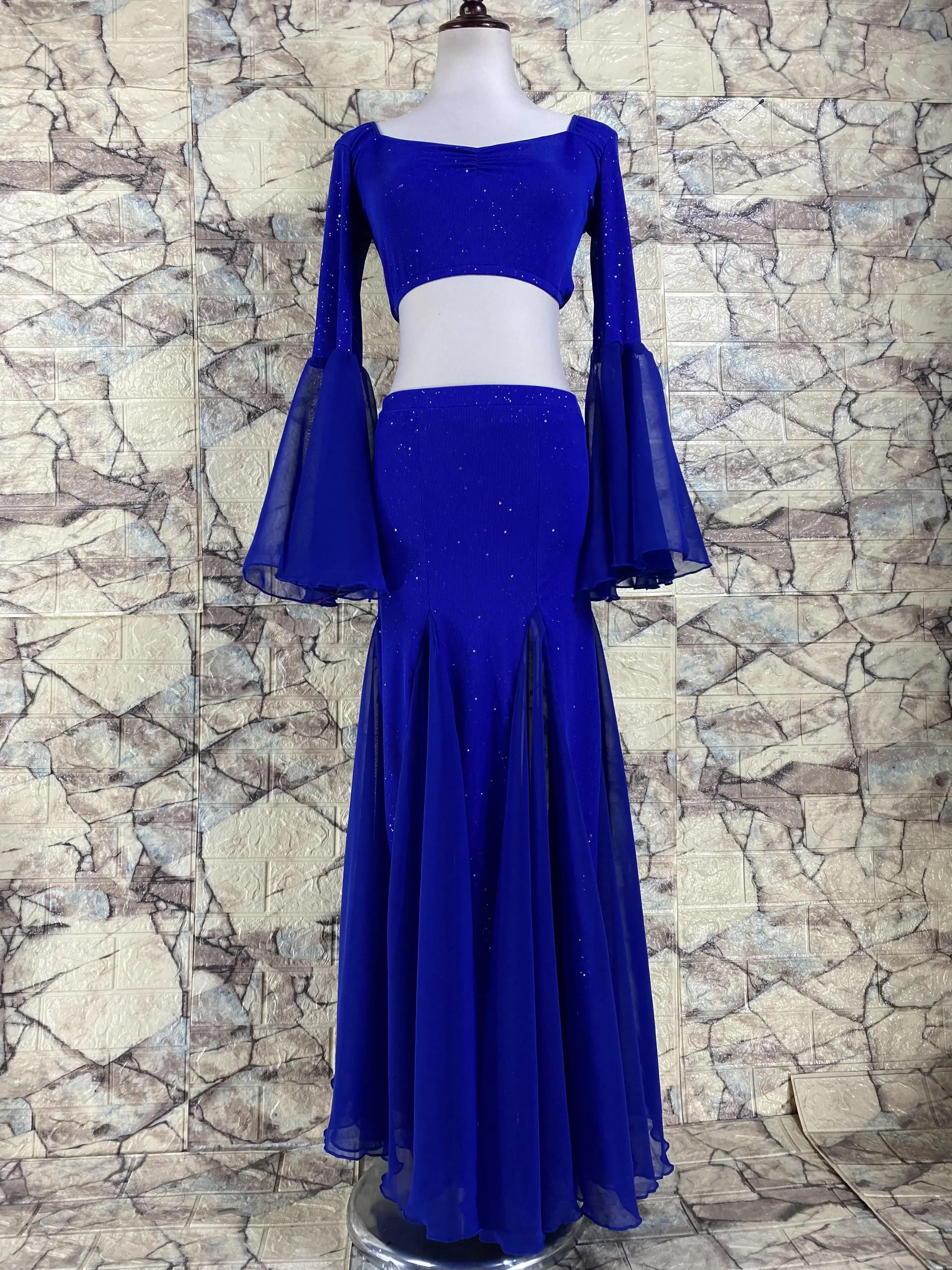 Belly Dance Costume Set Women Oriental Practice Wear Professional Bellydance Top Solid Color Split Long Skirt Set Outfit Clothes
Belly Dance Costume Set Women Oriental Practice Wear Professional Bellydance Top Solid Color Split Long Skirt Set Outfit Clothes