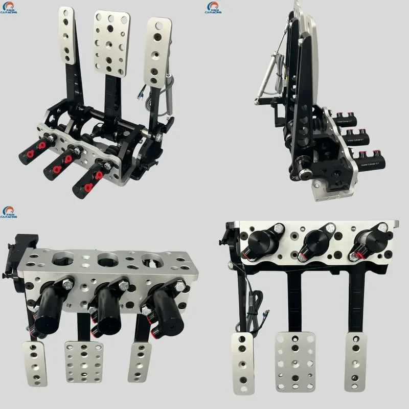 New High Quality CNC Aluminum Floor 3-Pedal Box Assembly Displacement Sensor Master Cylinders-Adjustable Brake
New High Quality CNC Aluminum Floor 3-Pedal Box Assembly Displacement Sensor Master Cylinders-Adjustable Brake