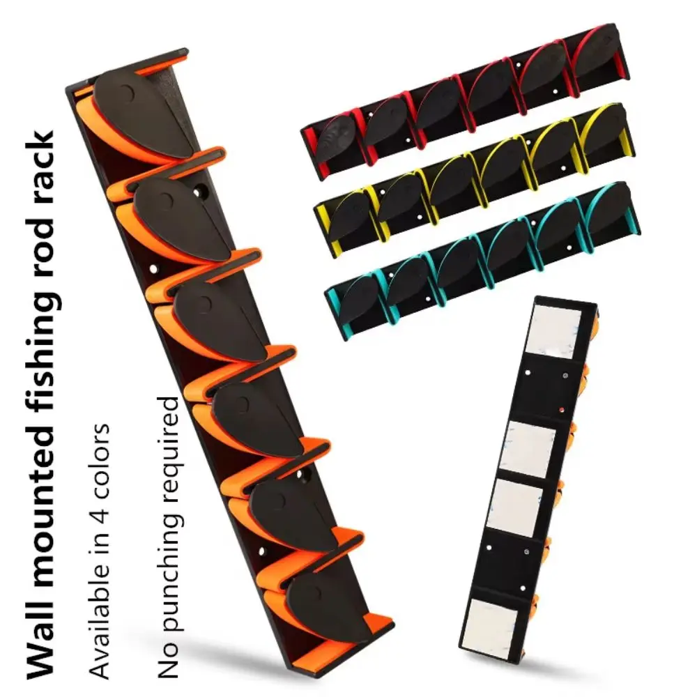 6 Rod Capacity Wall Mount Fishing Rod Holder Easy Install Space Saving Fishing Rod Storage Rack Adjustable Wear-resistant
6 Rod Capacity Wall Mount Fishing Rod Holder Easy Install Space Saving Fishing Rod Storage Rack Adjustable Wear-resistant