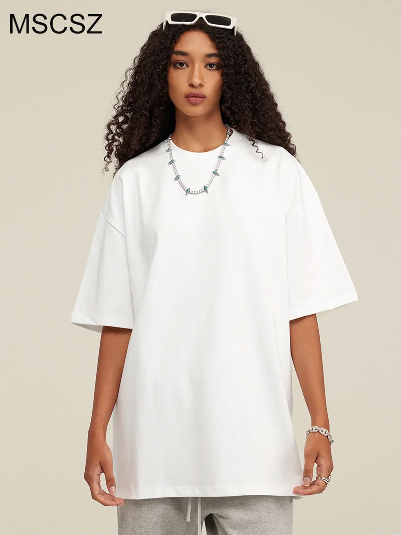 MSCSZ Heavyweigh 100% Cotton T shirts Women's Oversize T-shirt Summer Fashion Casual Plain White T-shirt Tops
MSCSZ Heavyweigh 100% Cotton T shirts Women's Oversize T-shirt Summer Fashion Casual Plain White T-shirt Tops