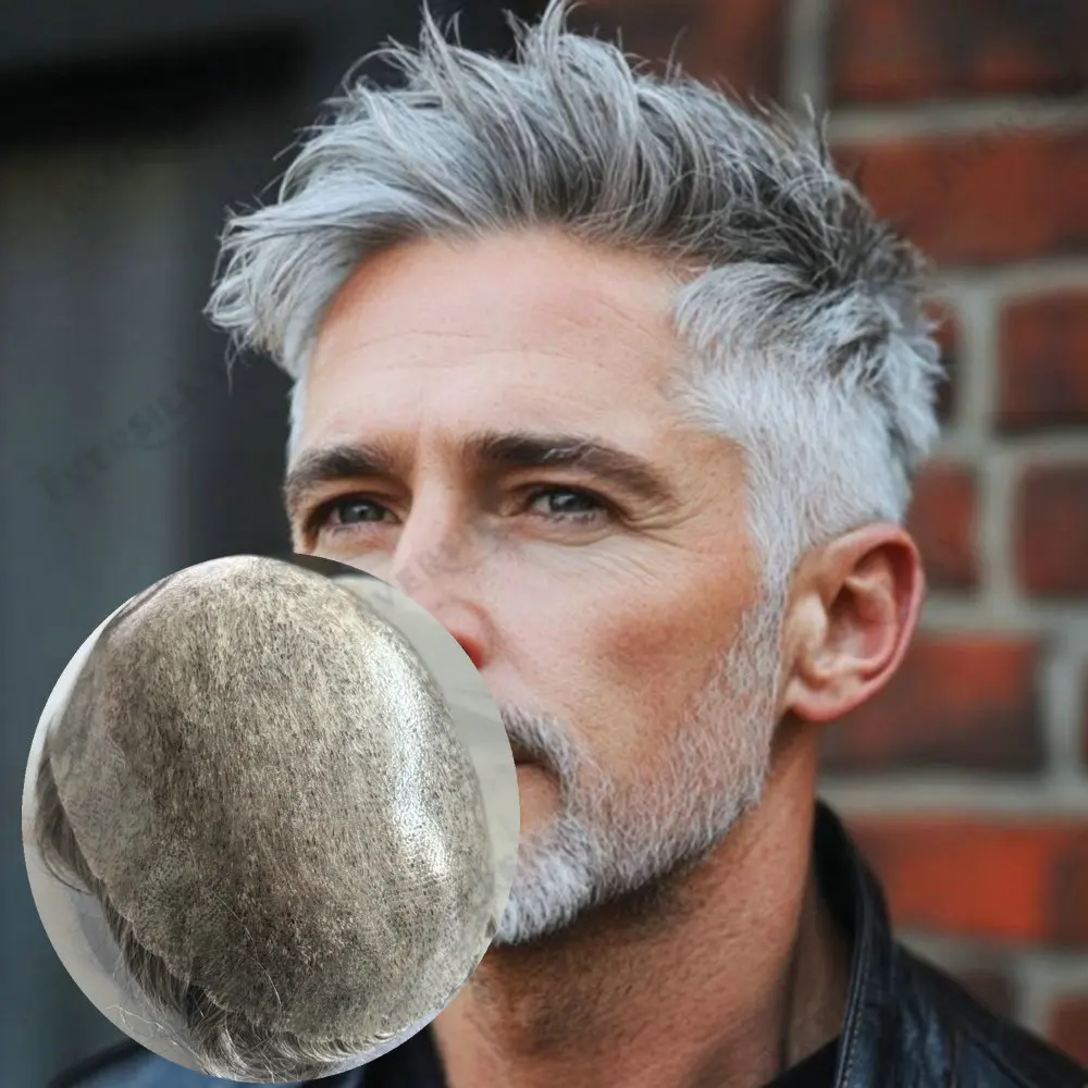 0.1mm Durable Silicon Skin PU Base Human Hair Prosthesis130Density Men Toupee Natural Hairline Male Replacement System Hairpiece
0.1mm Durable Silicon Skin PU Base Human Hair Prosthesis130Density Men Toupee Natural Hairline Male Replacement System Hairpiece