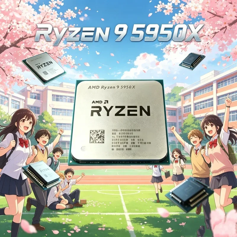 Venerate Refreshed AMD Loose CPU Ryzen 9 5950X 5000 Series Vermeer Zen3 16-Core 3.4GHz 105W Socket AM4 Without Cooler
Venerate Refreshed AMD Loose CPU Ryzen 9 5950X 5000 Series Vermeer Zen3 16-Core 3.4GHz 105W Socket AM4 Without Cooler