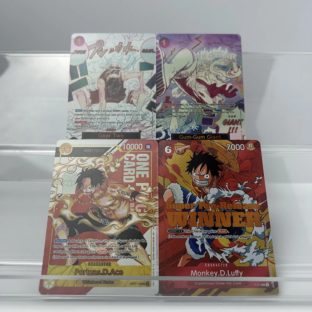 Anime OPCG Proxy Trading Collectible Cards Gum-Gum Giant Portgas D Ace Monkey D Luffy Pre Release Winner Rare Foil Holo Cards
Anime OPCG Proxy Trading Collectible Cards Gum-Gum Giant Portgas D Ace Monkey D Luffy Pre Release Winner Rare Foil Holo Cards