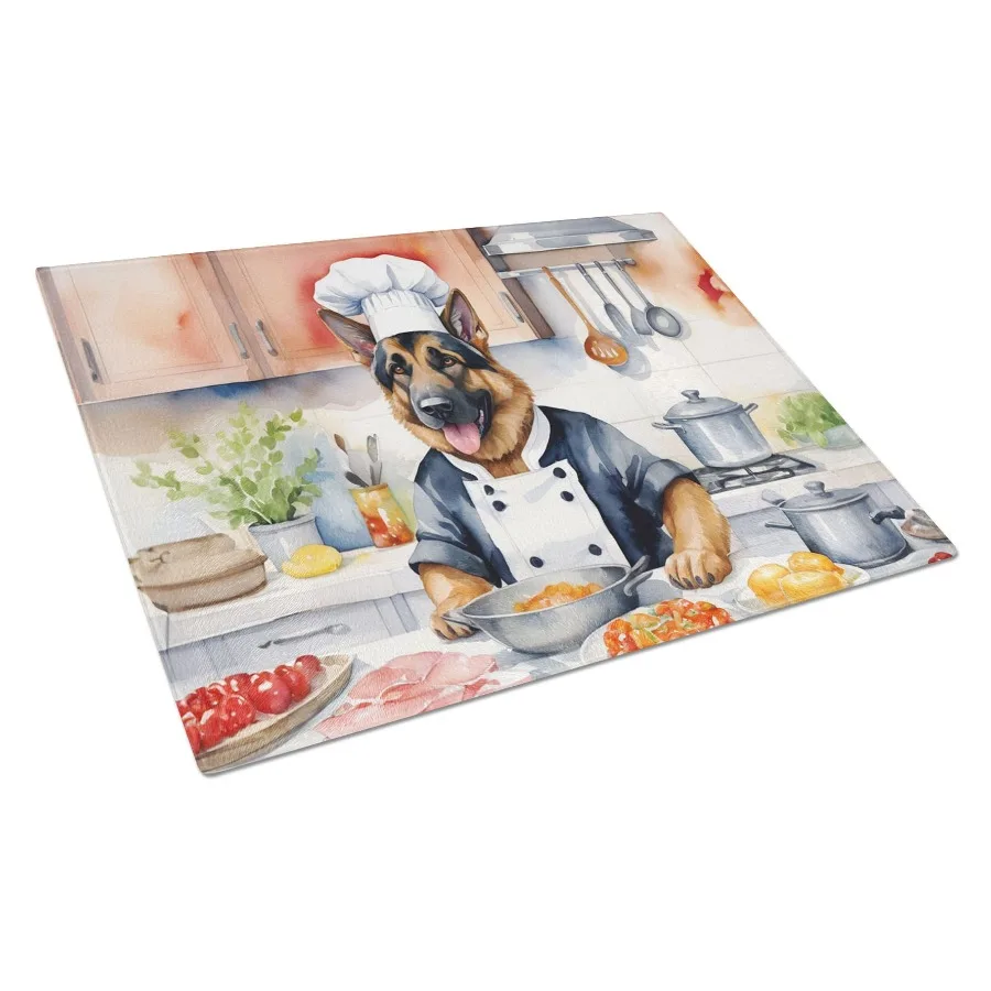 NEW German Shepherd The Chef Glass Cutting Board Drative Tempered Glass Kitchen Cutting and Serving Board Large Size Chopping B
NEW German Shepherd The Chef Glass Cutting Board Drative Tempered Glass Kitchen Cutting and Serving Board Large Size Chopping B