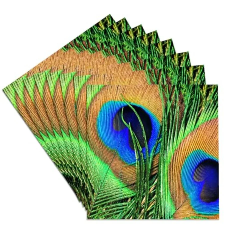 CST_66288_4 Blue Green and Orange Colored Peacock Feathers-Ceramic Tile Coasters Set of 8
CST_66288_4 Blue Green and Orange Colored Peacock Feathers-Ceramic Tile Coasters Set of 8