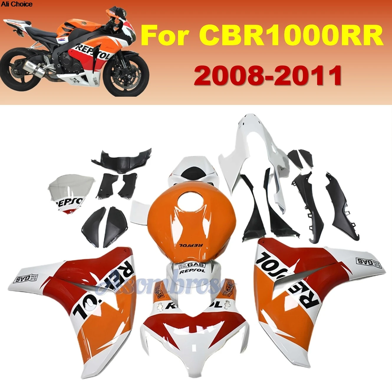 Injection Bodywork Cowl set For Honda Repsol 2011 CBR1000RR 2008 CBR 1000RR 2009 2010 Motorcycle Repair Parts Fairing
Injection Bodywork Cowl set For Honda Repsol 2011 CBR1000RR 2008 CBR 1000RR 2009 2010 Motorcycle Repair Parts Fairing