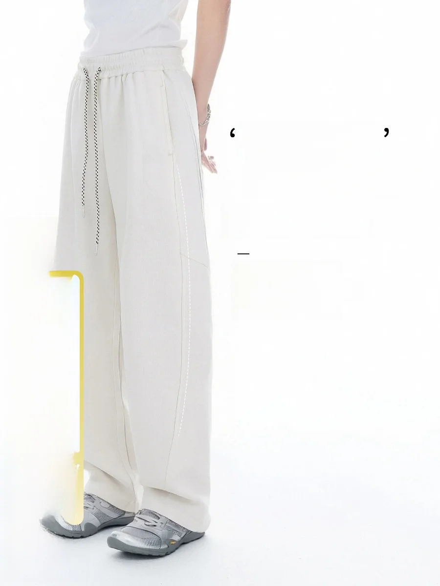 Loose Casual Pants Women's Spring 2026 New Style Curved Blade Pants Breathable Stitching Side Patchwork Cotton Elastic Waist
Loose Casual Pants Women's Spring 2026 New Style Curved Blade Pants Breathable Stitching Side Patchwork Cotton Elastic Waist
