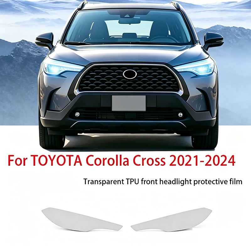 Fit for TOYOTA Corolla Cross 2021-2024 Pre Cut High Gloss Smoked Black TPU PPF Anti Scratch Self Healing Front Headlight Protect
Fit for TOYOTA Corolla Cross 2021-2024 Pre Cut High Gloss Smoked Black TPU PPF Anti Scratch Self Healing Front Headlight Protect
