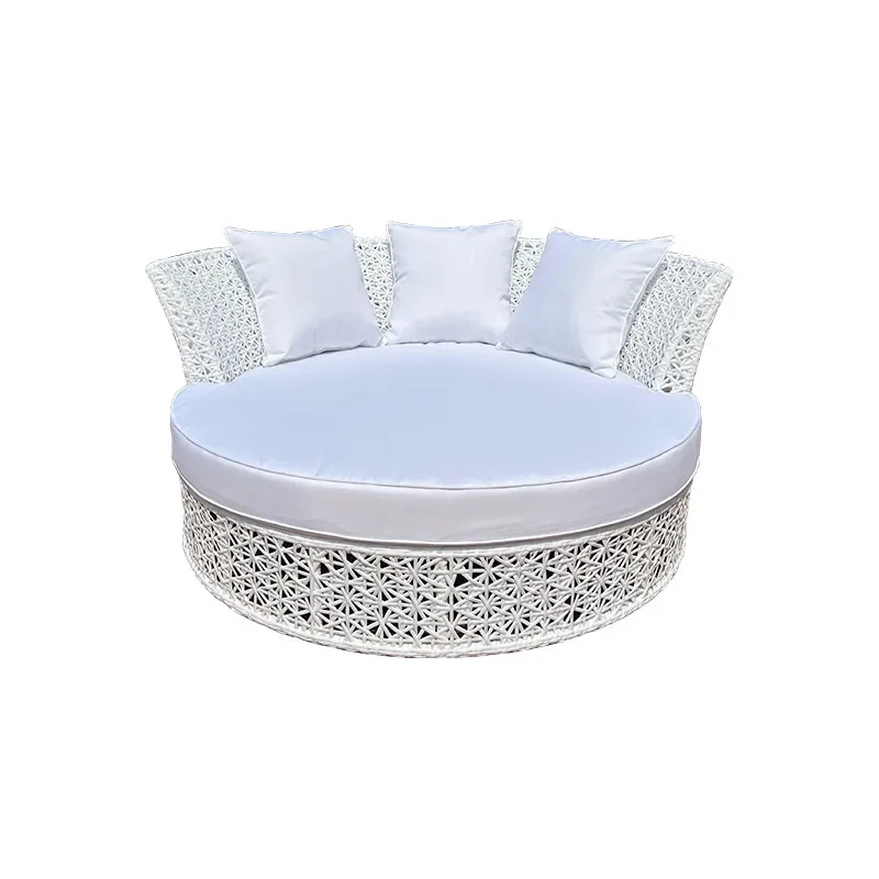 Креативный диван из ротанга для отдыха на открытом воздухе, открытый двор, сад, бассейн, терраса, водонепроницаемая и солнцезащитная мебель
Креативный диван из ротанга для отдыха на открытом воздухе, открытый двор, сад, бассейн, терраса, водонепроницаемая и солнцезащитная мебель