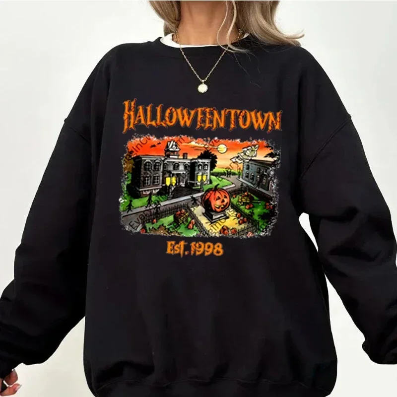 Women's Halloween Sweatshirt Ghost Crew Neck Pullover,Pumpkin Halloween Party Favor,Halloweentown,1998 Vintage Preppy Sweatshirt
Women's Halloween Sweatshirt Ghost Crew Neck Pullover,Pumpkin Halloween Party Favor,Halloweentown,1998 Vintage Preppy Sweatshirt