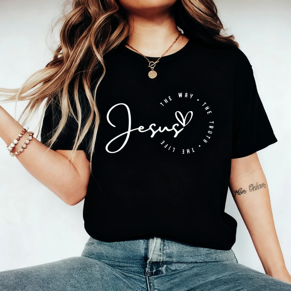 Simple Religious Jesus Shirt Christian Retro TShirt Bible Verse T-Shirt Faith Based Tee Womens Christian Tshirts Cotton Tops
Simple Religious Jesus Shirt Christian Retro TShirt Bible Verse T-Shirt Faith Based Tee Womens Christian Tshirts Cotton Tops
