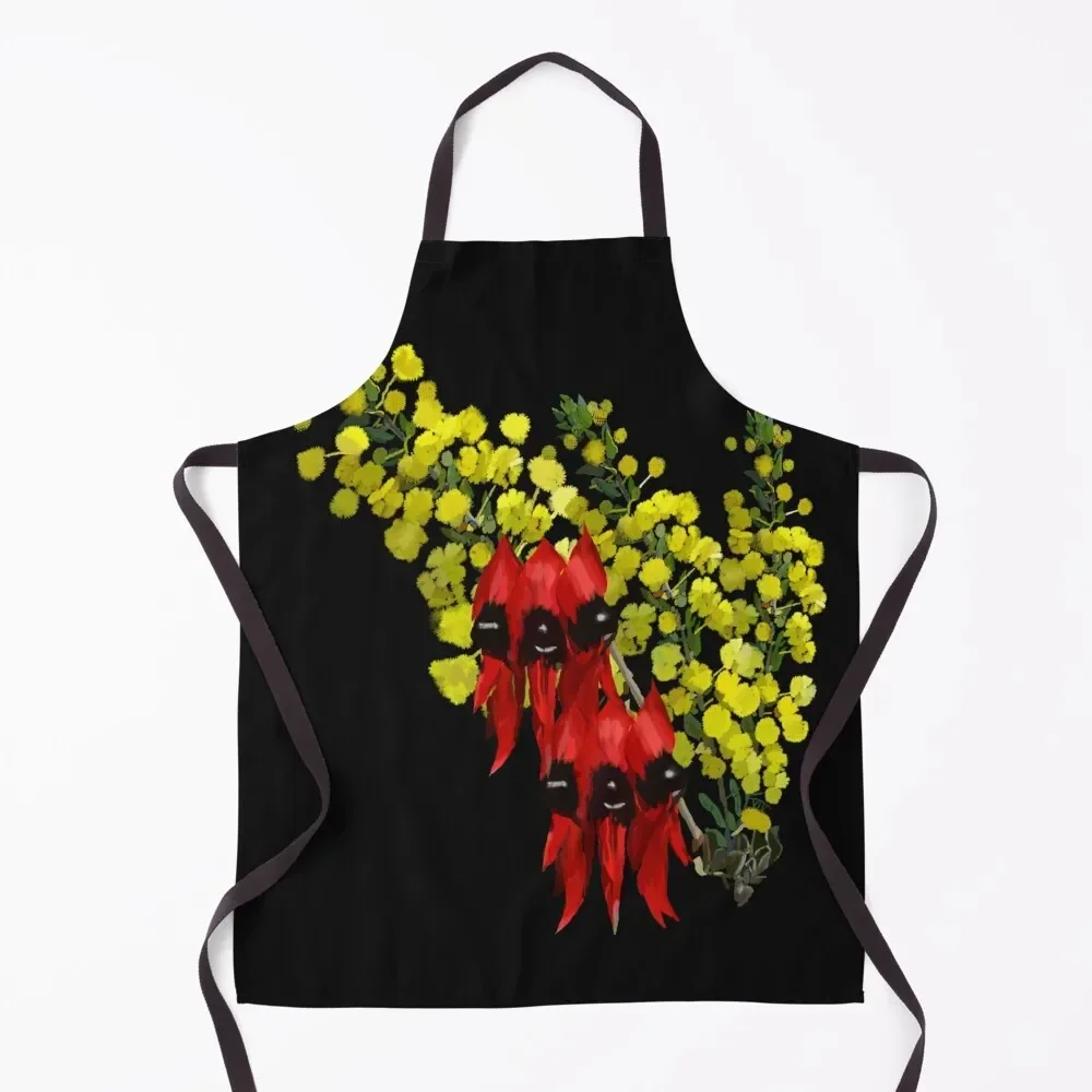 I Love a Sunburnt Country' Sturt Desert Pea + Wattle Painting Apron Kitchens Accessories Kitchen Supplies Apron
I Love a Sunburnt Country' Sturt Desert Pea + Wattle Painting Apron Kitchens Accessories Kitchen Supplies Apron