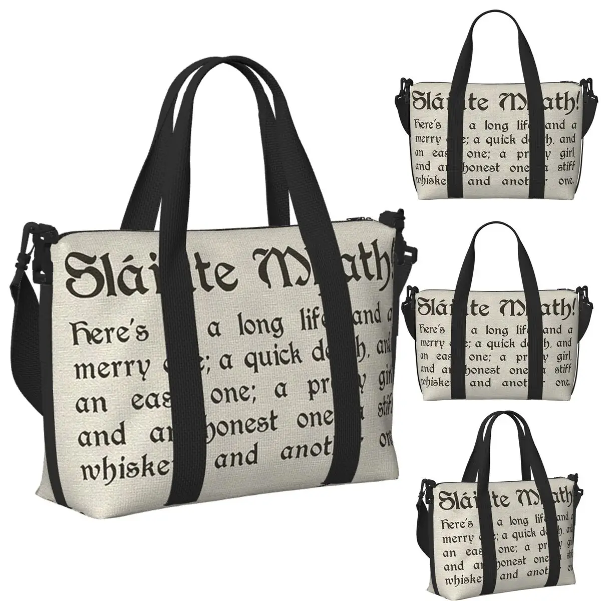 Custom Slainte Mhath Scottish Toast - With Thistl Beach Travel Bag Tote Bags for Gym Yoga Women Shopping Duffle Shoulder Bag
Custom Slainte Mhath Scottish Toast - With Thistl Beach Travel Bag Tote Bags for Gym Yoga Women Shopping Duffle Shoulder Bag