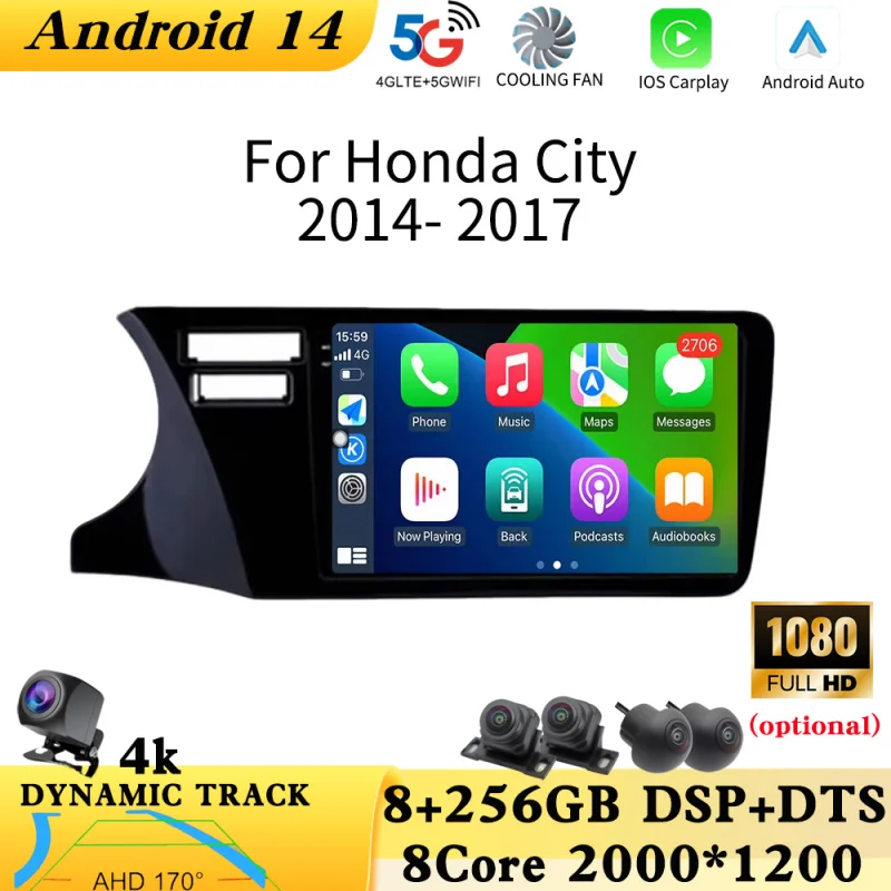 Android 14 Car Radio For Honda City 2014 2015 2016 2017 GPS Multimedia Video Player Navigation Stereo Carplay Android Auto 4G bt
Android 14 Car Radio For Honda City 2014 2015 2016 2017 GPS Multimedia Video Player Navigation Stereo Carplay Android Auto 4G bt