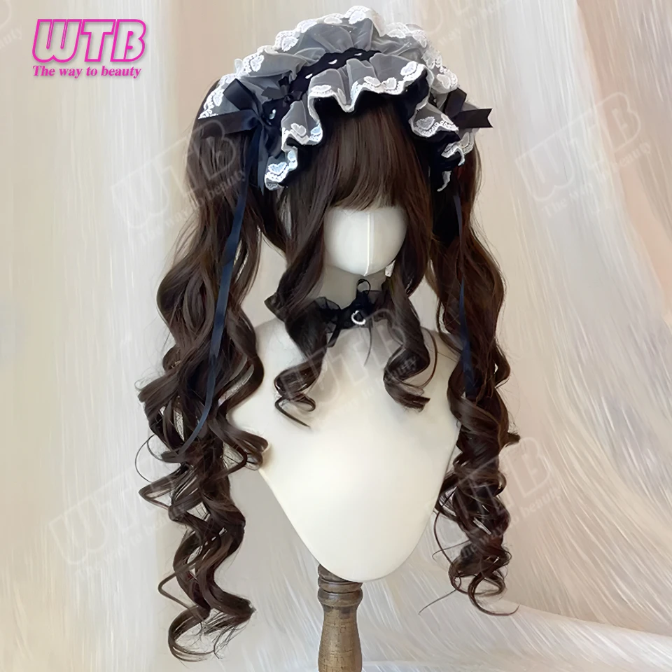 WTB Curly Wig Synthetic Lolita Wig Detachable Twin Ponytail Wig Suitable for Women Role-Playing Activities and Festivals
WTB Curly Wig Synthetic Lolita Wig Detachable Twin Ponytail Wig Suitable for Women Role-Playing Activities and Festivals
