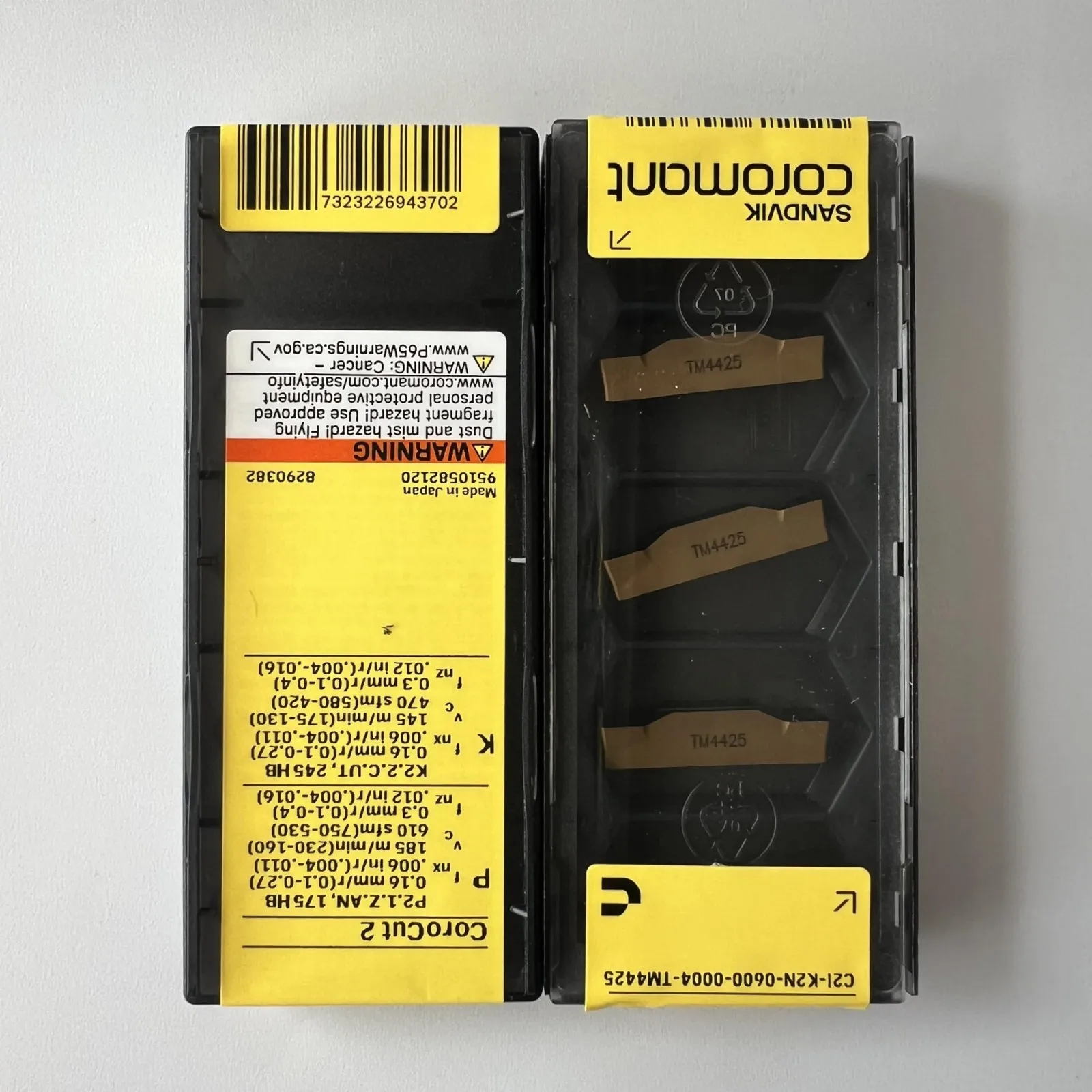 SANDVIK / C2I-K2N-0600-0004-TM 4425 / Original Swedish hard alloy blade 5 Pcs
SANDVIK / C2I-K2N-0600-0004-TM 4425 / Original Swedish hard alloy blade 5 Pcs