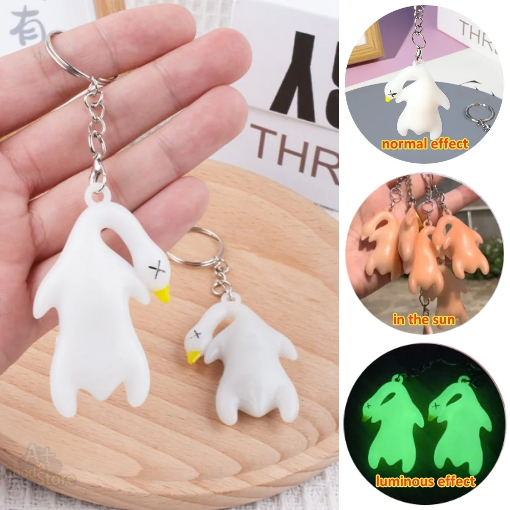 2in1 Color Change Duck Keychain Funny Pendant Simulation Roast Duck Keyrings Uv Photochromic Fluorescent In The Dark Key Holder
2in1 Color Change Duck Keychain Funny Pendant Simulation Roast Duck Keyrings Uv Photochromic Fluorescent In The Dark Key Holder