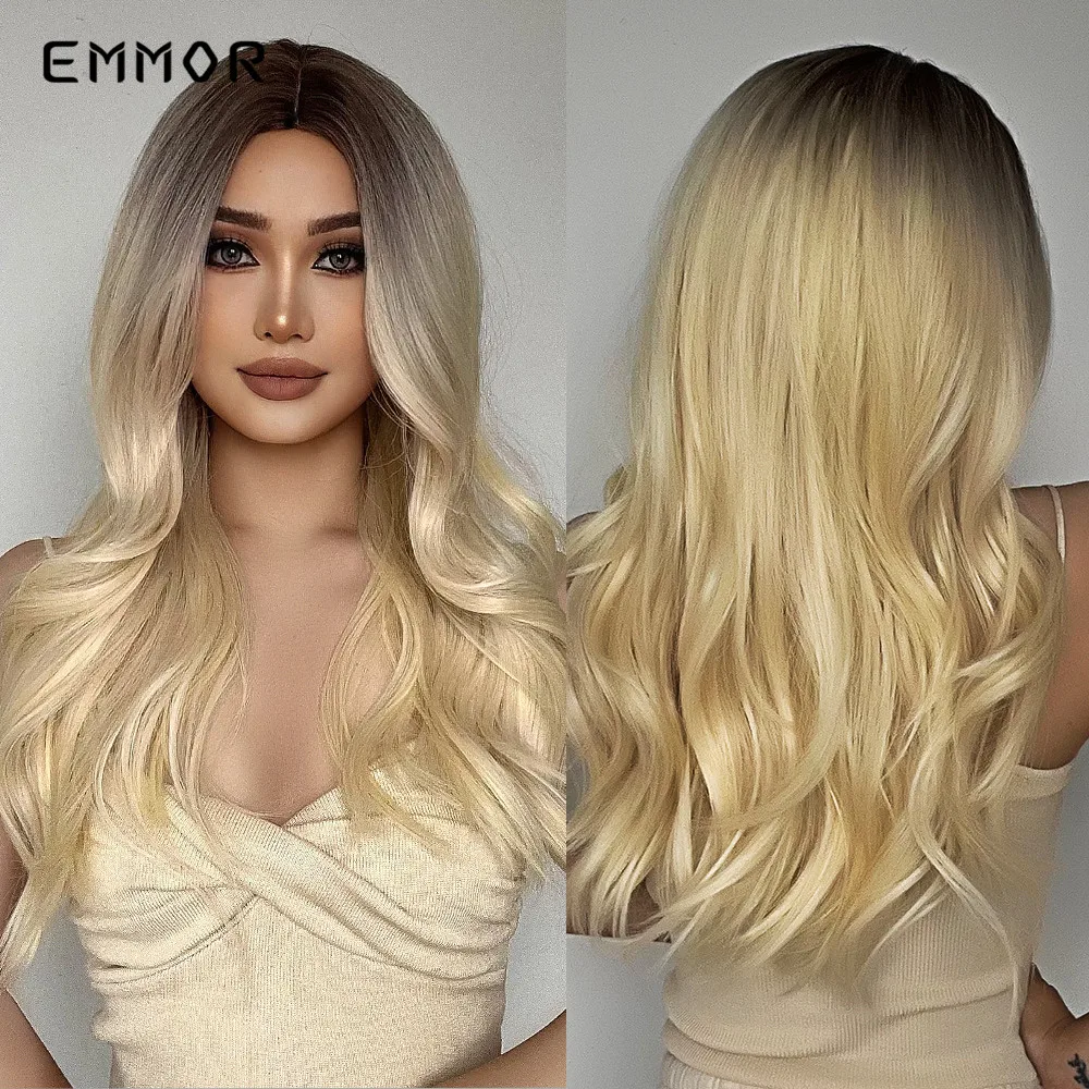 Emmor Synthetic Ombre Brown to Light Blonde Cosplay Long Part Wave Hair Wig for Women Natural Wavy Heat Resistant Cosplay Wigs
Emmor Synthetic Ombre Brown to Light Blonde Cosplay Long Part Wave Hair Wig for Women Natural Wavy Heat Resistant Cosplay Wigs