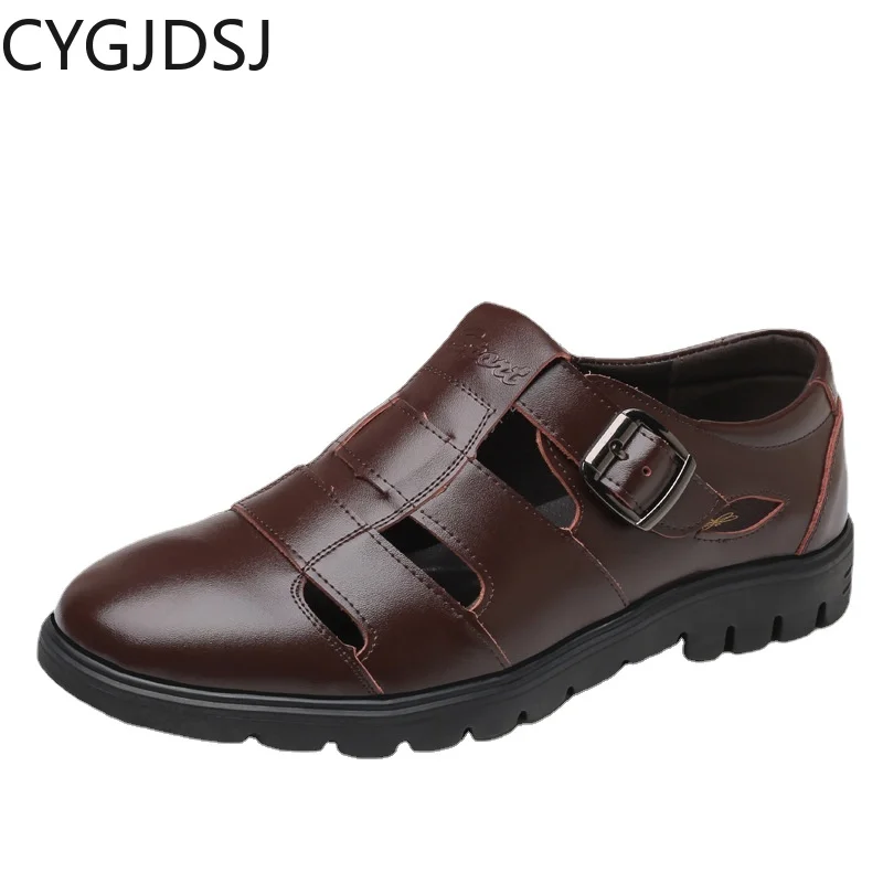 Сандалии мужские из натуральной кожи, босоножки-гладиаторы, пляжная обувь, дизайнерские, черные, лето
Сандалии мужские из натуральной кожи, босоножки-гладиаторы, пляжная обувь, дизайнерские, черные, лето